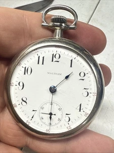 Waltham Grade 820 18s 15j Model 1883 Taschenuhr LÄUFT 1904 Datum - Bild 1 von 4