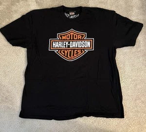 Vintage Harley Davidson Ride 2 Live Biketown Youngstown Ohio Black T-Shirt 2XL - Picture 1 of 7