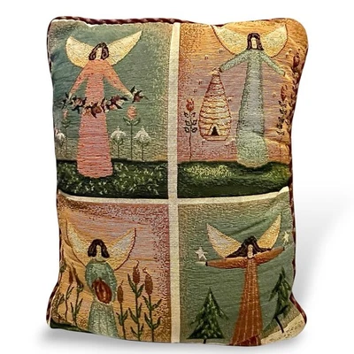 TAPESTRY ANGEL 4 Estações Extravagante Travesseiro Abóbora Flores Abelhas Estrelas Fofas! - Imagem 1 de 4