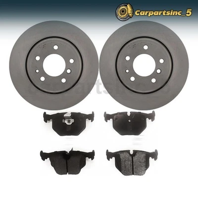 Juego de pastillas de freno de disco traseras para BMW Z8 2000-2003 Rotor de freno de disco QuRuCar Foto 1 de 4