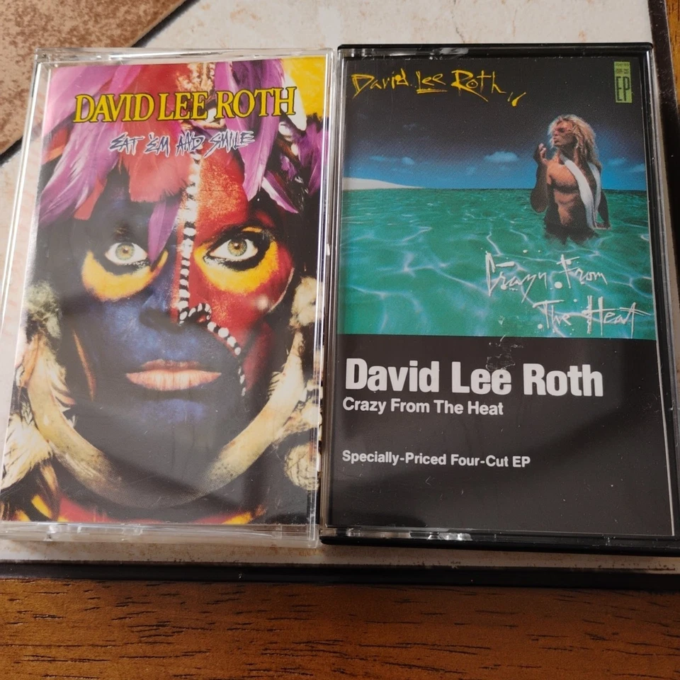 David Lee Roth-Lot Of 2: Crazy From The Heat/Eat Em And Smile... - Image 1 of 1