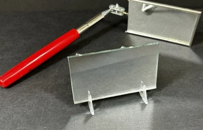 50)Ullman Devices K-2 Replacement Mirror 2 1/8”x3 1/2”Telescoping Inspection QTY - Image 1 of 2