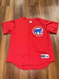 Chicago Cubs Rot Majestic Trikot Herren L Made in USA Vintage Baseball - Bild 1 von 8