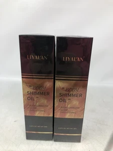 LIYALAN Body Shimmer Aceite Luminizador Brilla Iluminador 2.8oz 2X - Imagen 1 de 5