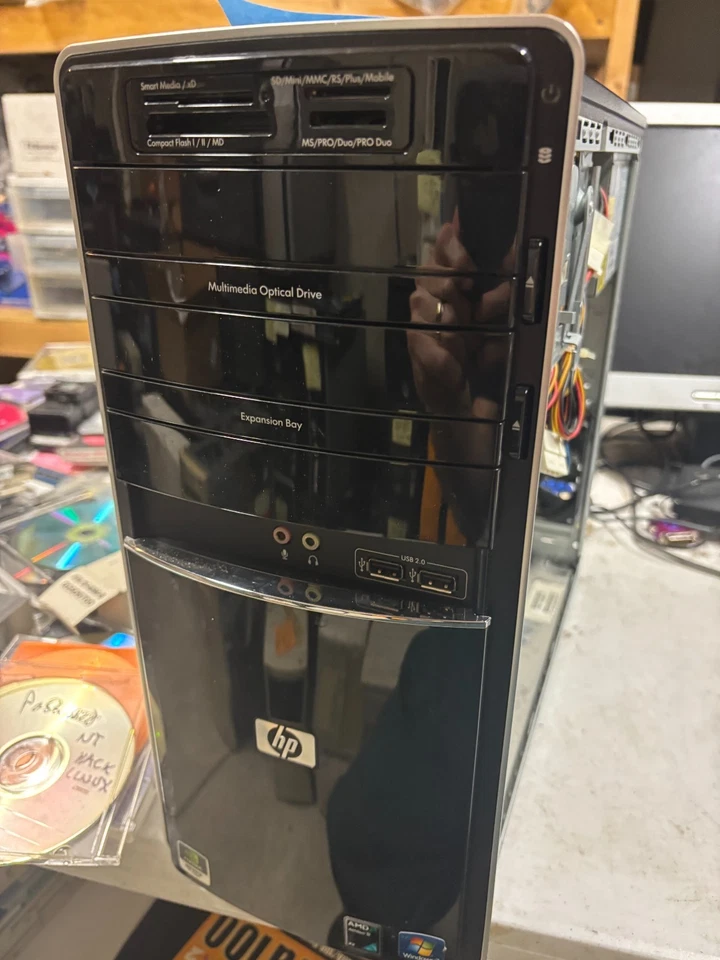 hp compaq p6203w desktop Windows 7 4 GB AMD AThlon 2 X2 215 500 GB HD - Image 1 of 4