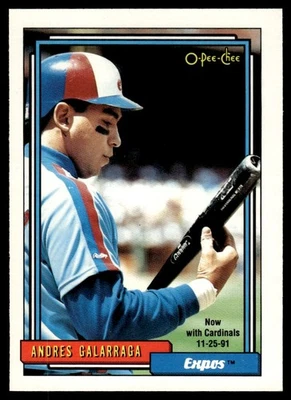 1992 O-Pee-Chee Andres Galarraga St. Louis Cardinals #240 - Image 1 of 2