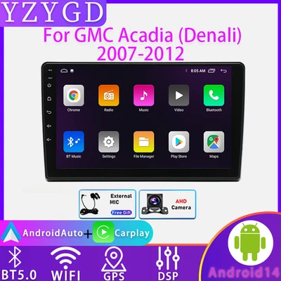 For 2007-2012 GMC Acadia (Denali) GPS Carplay Radio Multimedia Stereo Android FM - Image 1 of 4