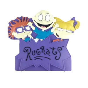 Rugrats Tragetasche Spielzeug lila 1997 Chuckie Tommy Angelina Vintage *lesen* - Bild 1 von 7
