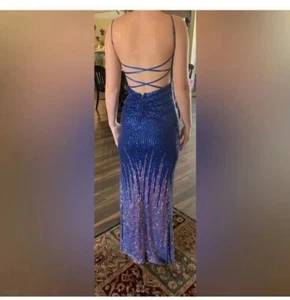 Royal Blue Prom Dress Sequin Party Evening Holiday Formal - Picture 1 of 6