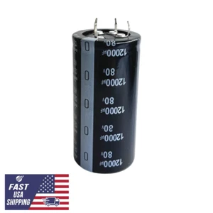Condensador electrolítico para audio HO SNAP-IN 12000uF 12000mfd 80V 35*70mm EE. UU. - Imagen 1 de 3