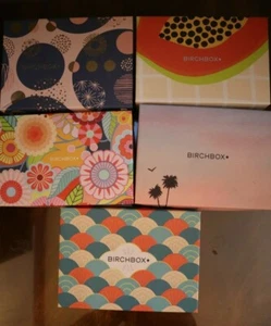 Five Empty Birchboxes for Storage or Crafting - Picture 1 of 7