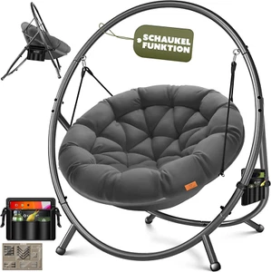 KESSER® Hängesessel Mit Gestell Bali Hängeschaukel Hängestuhl Bis 150Kg Für Indo - Bild 1 von 12