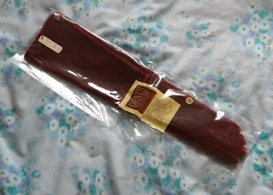 BNWT DENTS Red Crimson Velvet Long Over the Elbow Opera Gloves Evening One Size - Picture 1 of 10
