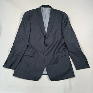 Tommy Hilfiger Anzug Mantel Herren 46 XL Blau Grau Graph Check - Bild 1 von 12