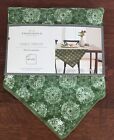 Threshold Table Throw 50 X 50   Easy Care Machine Washable   Green W Pattern