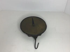 antique landers frary clark 20 Lbs. Hanging Scale Brass Face Pull Down - Bild 1 von 8