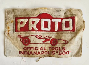 Vintage Proto Official Tools Indianoplis 500 Large 8" Embroidered Sew On Patch - Picture 1 of 2