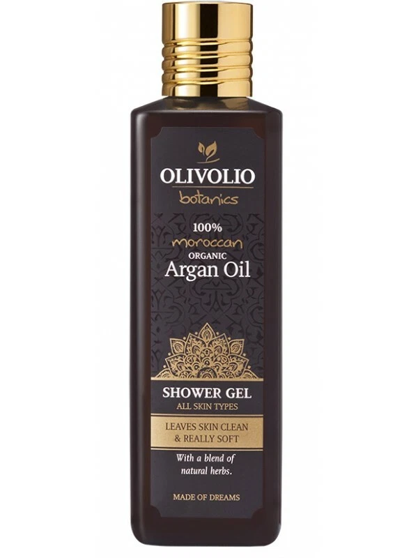 Olivolio Duschgel mit Bio Argan Öl 89% natürlich Shower Gel Vegan mineralölfrei
