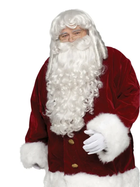 Fun World Super Deluxe Santa Wig and Beard Set - 7528