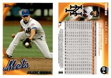 Alex Cora 2010 Topps Update Baseball Card US-4 New York Mets