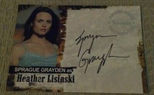 SPRAGUE GRAYDEN 2007 Inkworks JERICHO SEASON 1 AUTOGRAPH Auto CARD A3 INKWORKS