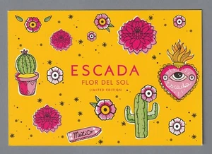 Carte publicitaire format carte postale+patch- Flor Del Soj d'Escada recto verso - Picture 1 of 2