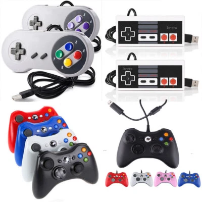 USB Controlle rFor PC Windows Mac Xbox 360 / SNES / NES Gamepad Joystick - Image 1 of 4