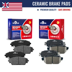 Front and Rear Ceramic Brake Pads Fit for 2018 Mazda 3 2019 - 2022 Mazda CX-3 - Picture 1 of 6