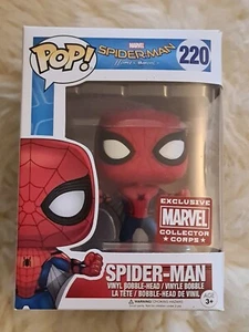 Funko Pop Marvel 220 Homecoming Spider-Man Wingsuit Collector Corps Exclusive - Picture 1 of 8