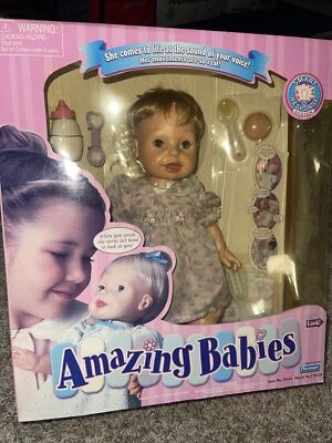 2000 Playmates Amazing Babies Interactive Doll Access Smart Response System NIB - Image 1 of 4