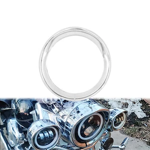 Chrome 7"Headlight Trim Ring Visor Bezel For Harley Road King 94+ Dyna FLD 12-16 - Bild 1 von 14