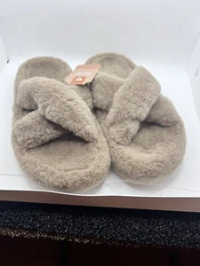Fluffy Criss Cross Band House Breathable Sandals Slippers for Women USA - Picture 1 of 4