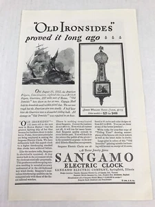 Vtg 1929 Print Ad Sangamo Electric Clock Advertising Art  - Picture 1 of 3
