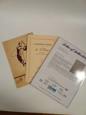 1939 Program Signed Joe DiMaggio, James Braddock +! PSA Rare! -# - Image 1 of 4