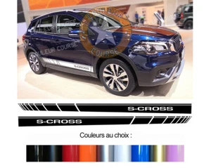 2 X BANDES LATERALES POUR SUZUKI S-CROSS 4x4 4WD AUTOCOLLANT STICKER BD573-42* - Imagen 1 de 1