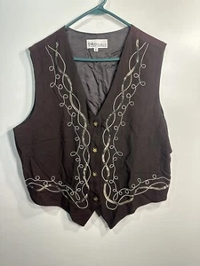 helene sports wear Damen Vintage Anzug Weste Gr. XL Extra Large Braun - Bild 1 von 5