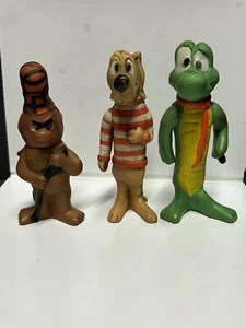 3 Walt Kelly 1969 Figuren Spielzeug, Albert, Beauregard und Porky Pine - Bild 1 von 4