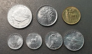 VATICANO PABLO VI SERIE ANUAL MONEDAS 1974 1+2+5+10+20+50+100 LIRE SC UNC - Picture 1 of 2