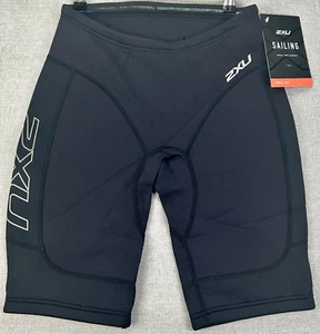2XU SAILING Youth High Performance Power Wet Shorts | Black | Silver L - Picture 1 of 15
