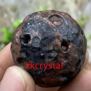 1pcs Natural Red Spectrolite Ball Quartz Crystal meteorite Sphere healing 35mm - Picture 1 of 9