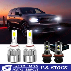 Combo 4X faros LED + kit de faros antiniebla 6000K para Dodge Durango 2016-2020 - Imagen 1 de 11