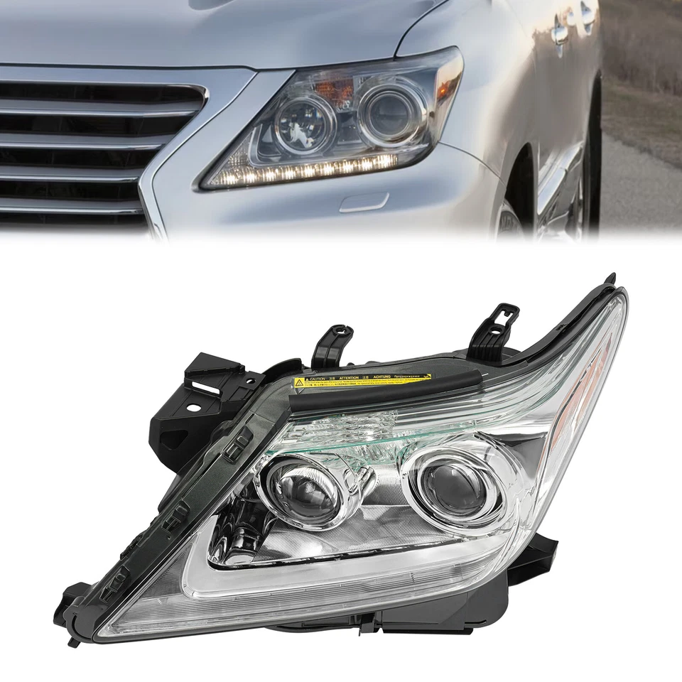 For 2013-2015 Lexus LX570 Xenon Headlight Left Driver Side Headlamp w/ DRL — 第 1/4 张图片