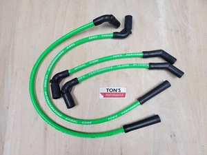 10mm Ton's Spark plug wires Hot Lime Silicone 2018+ Harley Davidson Softail FXST - Picture 1 of 3