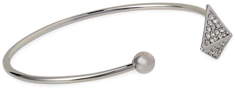 Brazalete Jules Smith tono plata circonita cúbica pavé flecha y bola Foto 1 de 1