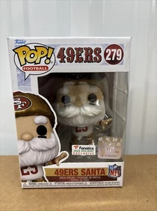 2024 HOLIDAY Funko PoP! Football S.F. 49ERS SANTA #279, FANATICS EXCLUSIVE - Picture 1 of 6