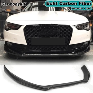 Frontschürze Lippe Spoiler Carbon für Audi A5 8T Coupe Sportback Non-Sline 12-16 - Picture 1 of 12
