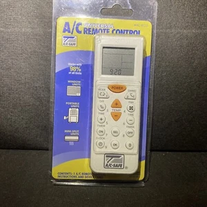 AC UNIVERSAL REMOTE CONTROL AC-SAFE WINDOW/PORTABLE UNITS AC-RC01. New & Sealed - Picture 1 of 5