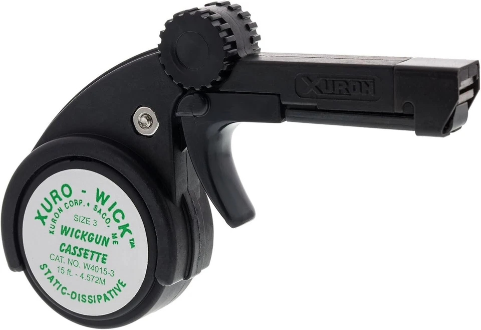 XURON 1000-3 WICKGUN DESOLDERING BRAID DISPENSERR W .076" BRAID, NEW IN PACKAGE - Image 1 of 1