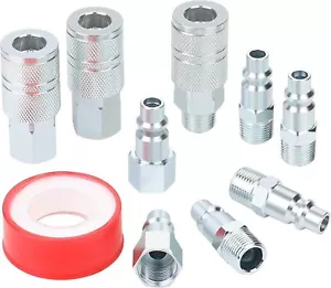 3/8’’ Luftschlauch Schnellkupplungen High Flow 3 Stück 3/8” Luftkupplung und 6 Stück... - Bild 1 von 3