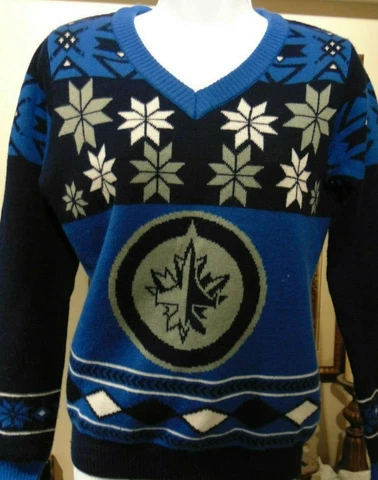Winnipeg Jets Women's Crew neck Sweater NHL Approved Medium Cover